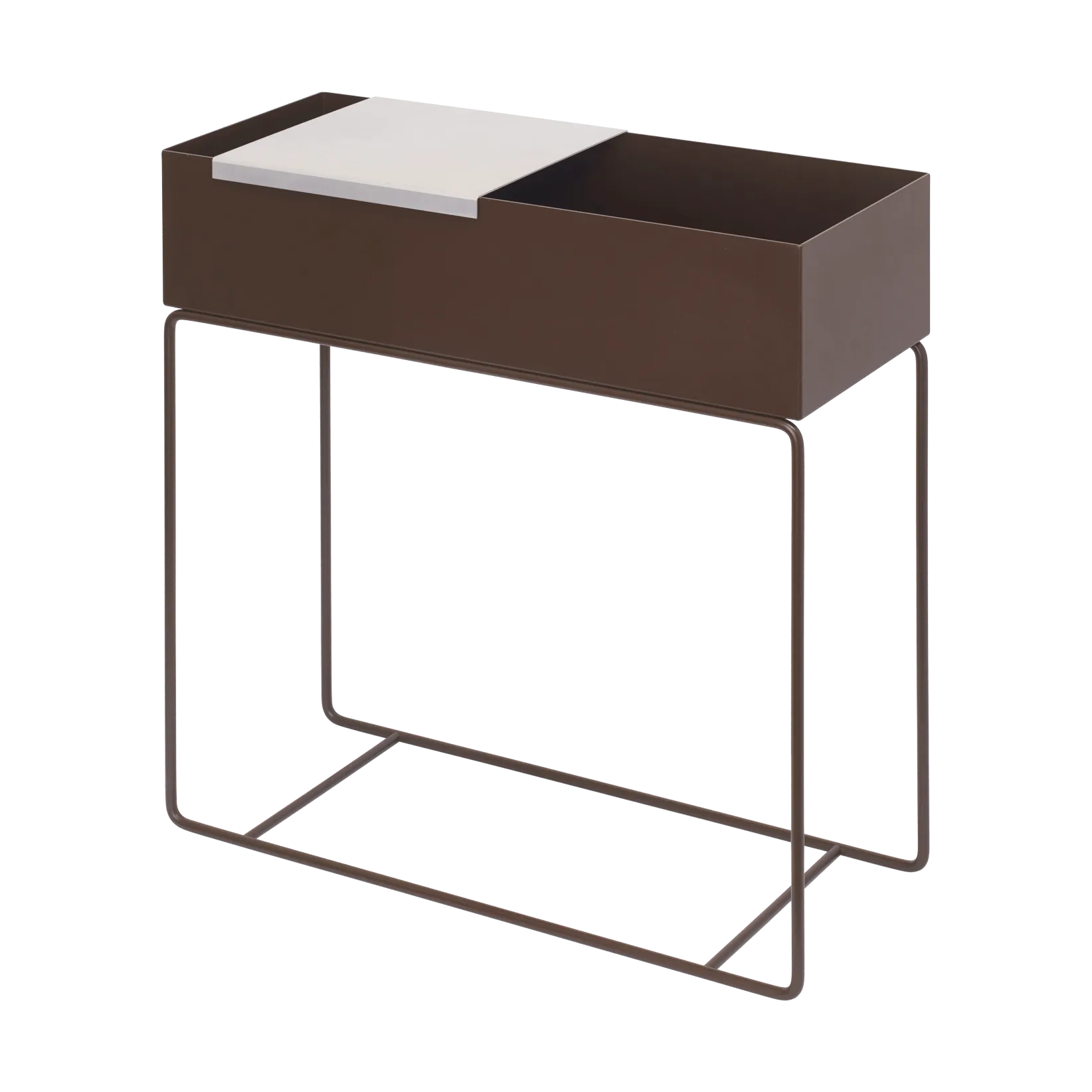 Lager brett stor til plantbox 26x26 cm, Aluminium Ferm Living