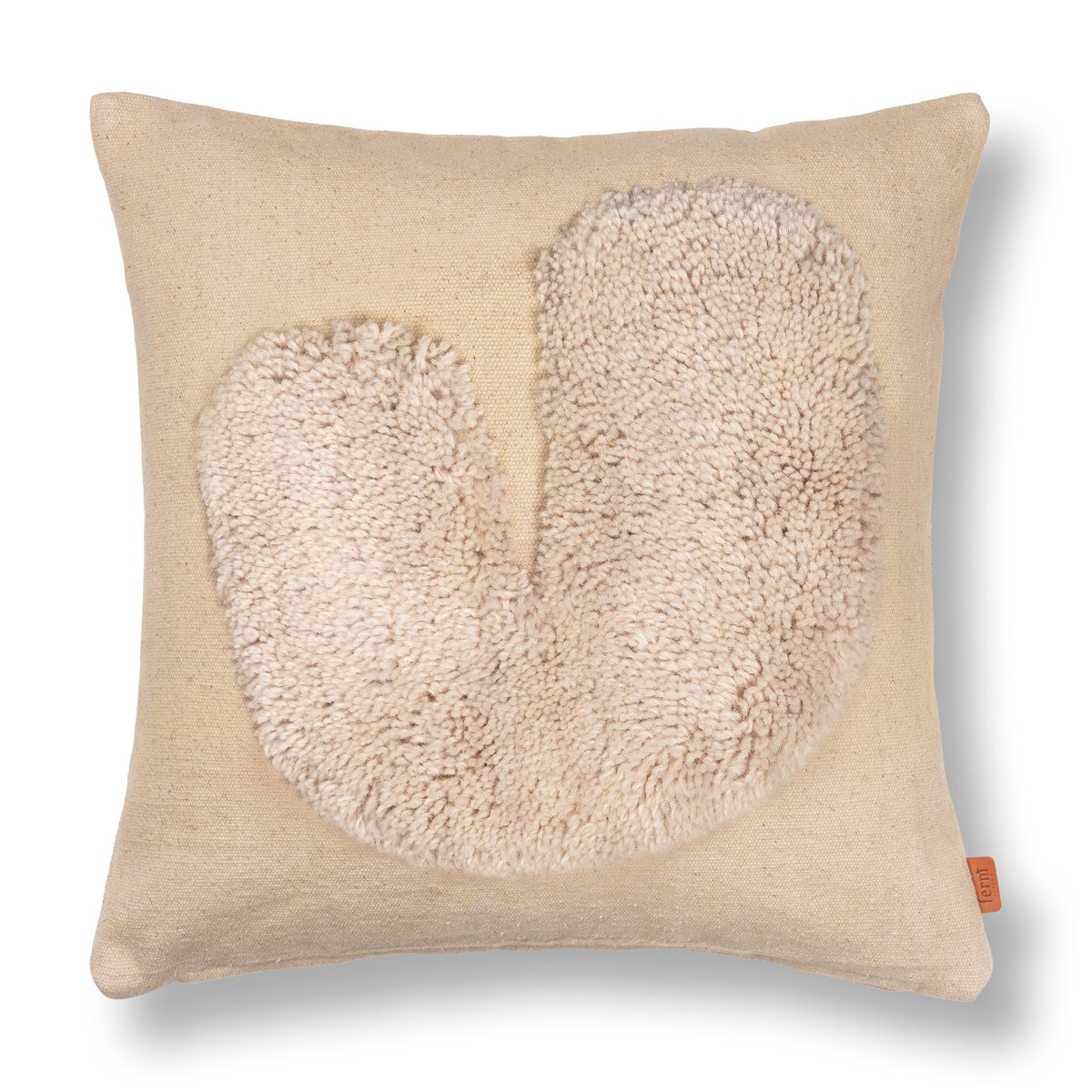 Ferm Living - Ferm Living Pute Lay Sand/Off-White 50x50 - Lunehjem.no - Interiør på nett