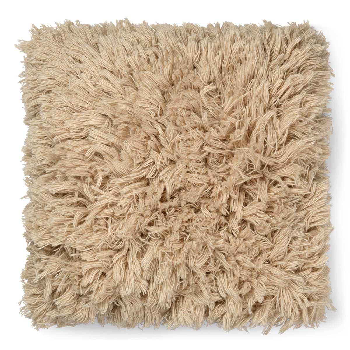 Ferm Living Meadow High Pile pute 50 x 50 cm Light Sand