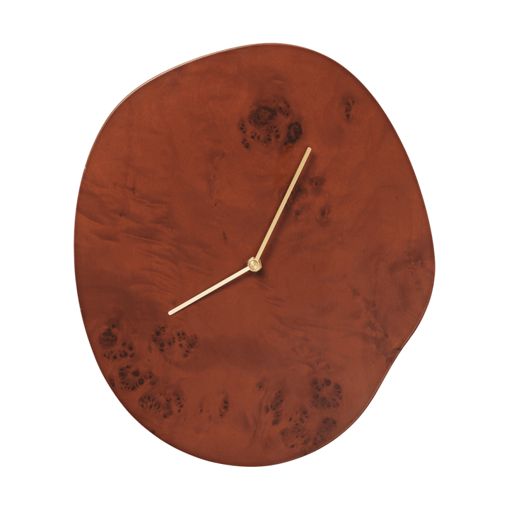 Melt veggklokke 28 x 33 cm - Dark stained burl - Ferm Living