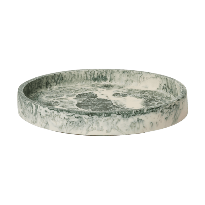 Mist dekorasjonsbrett Ø20 cm - Emerald-off-white - Ferm Living