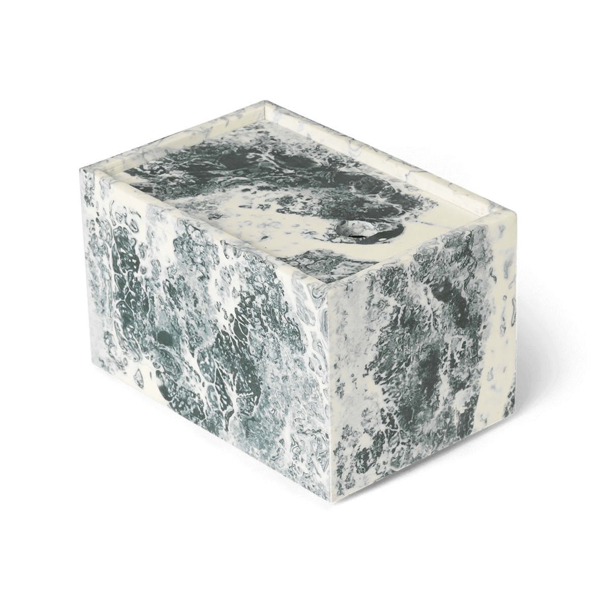 Ferm Living Mist oppbevaringsboks 10x15 cm Emerald-off white
