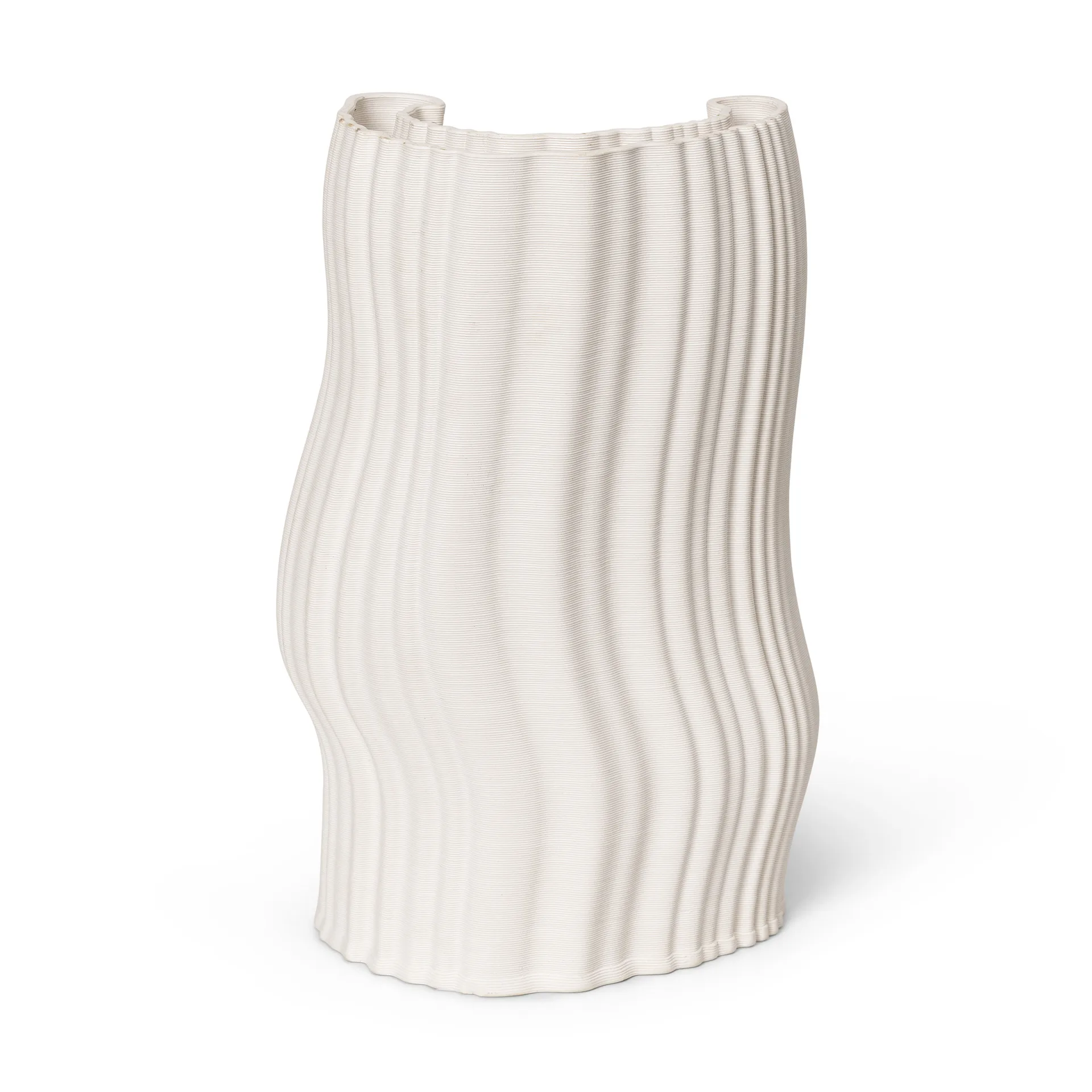 Moire vase 19 x 30 cm, Offwhite Ferm Living