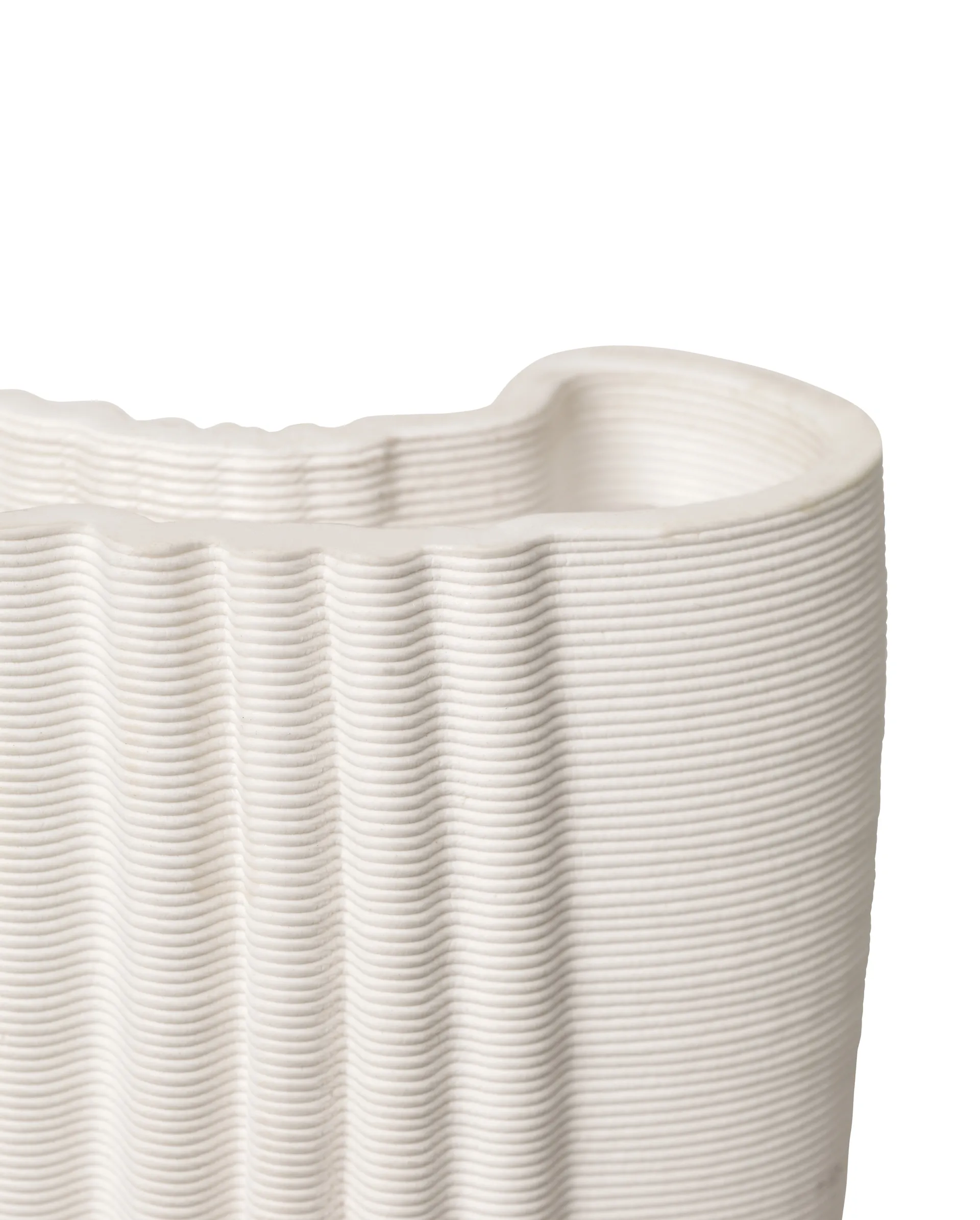 Moire vase 19 x 30 cm, Offwhite Ferm Living