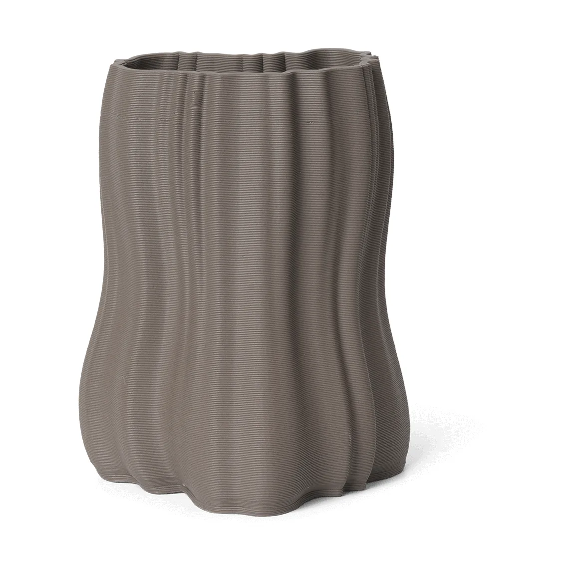 Moire vase 20 cm, Anthracite Ferm Living