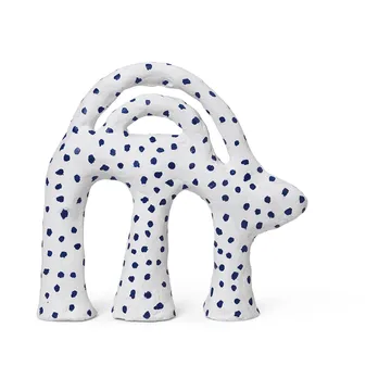 Mumbo skulptur 14,5 x 18,5 cm - White-blue - Ferm Living