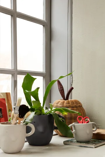 Mus blomsterkrukke XL Ø15 cm - Dark grey - Ferm Living