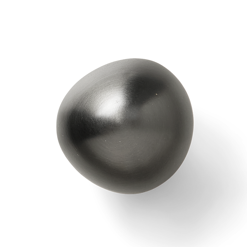 Ferm Living Mushroom knagg Black brass