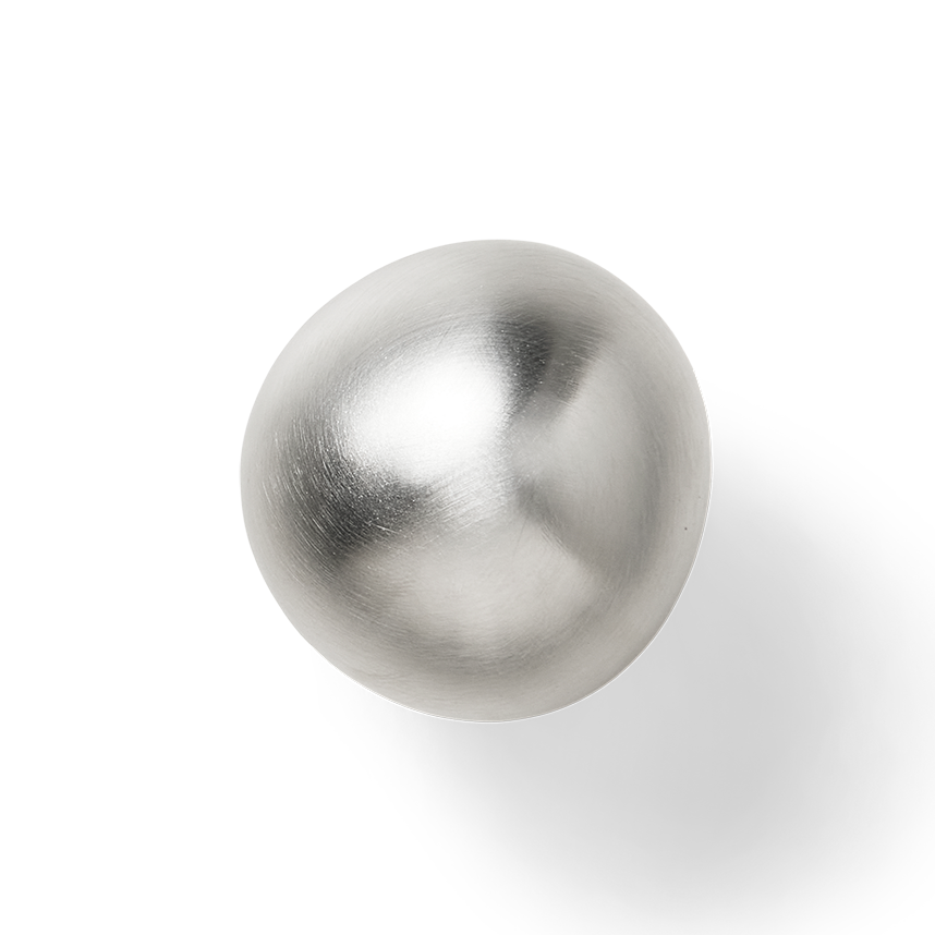 Ferm Living Mushroom knagg Brushed stainless steel