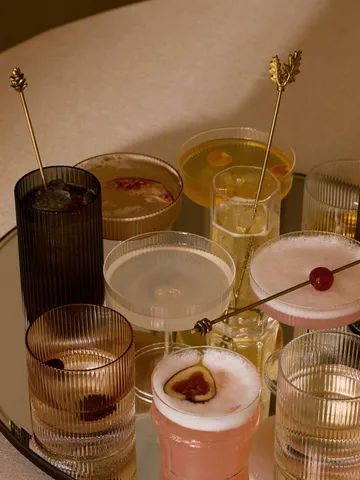 Oak Leaf drinkepinner 6-pakning - Messing - Ferm Living
