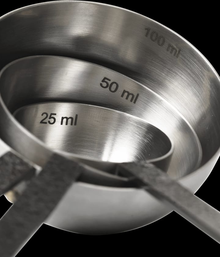 Obra Measuring Spoons matsett 3 deler, Stainless Steel ferm LIVING