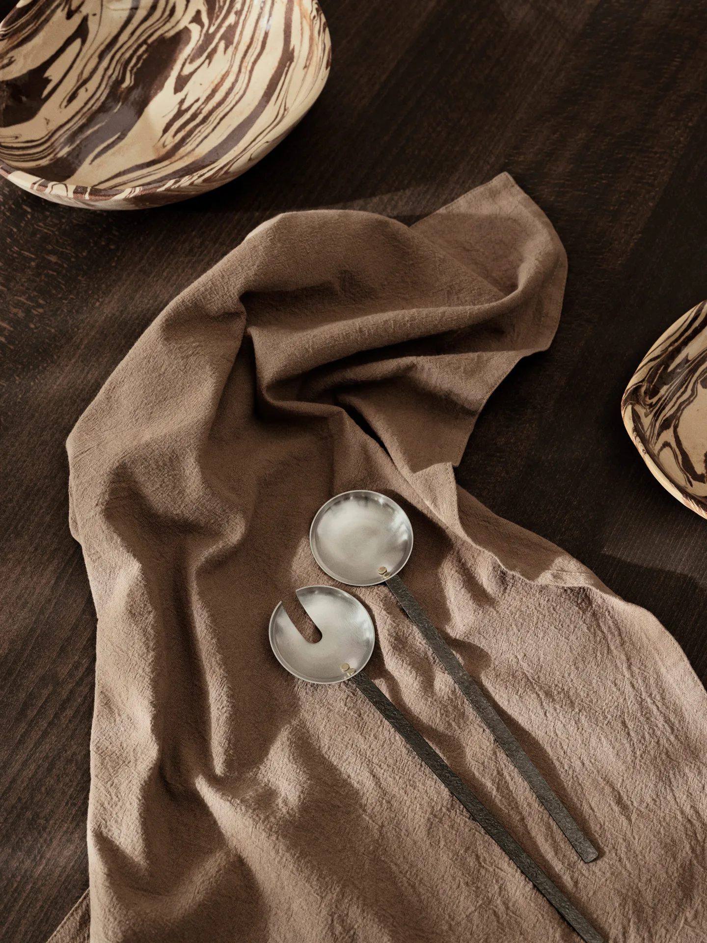 Obra salatbestikk 2 deler, Stainless Steel Ferm Living