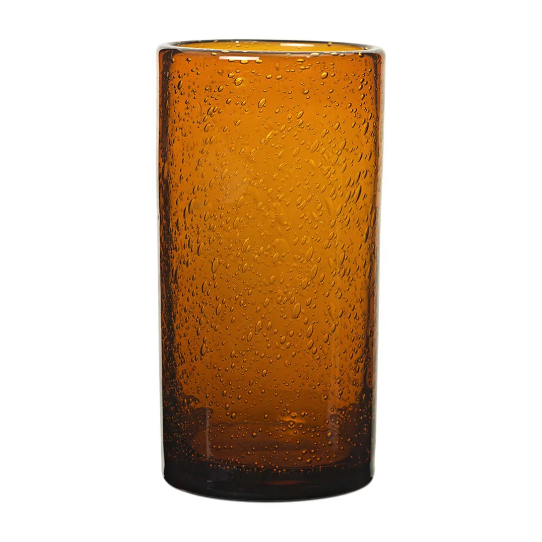 Ferm Living Oli vannglass høyt 22 cl Amber