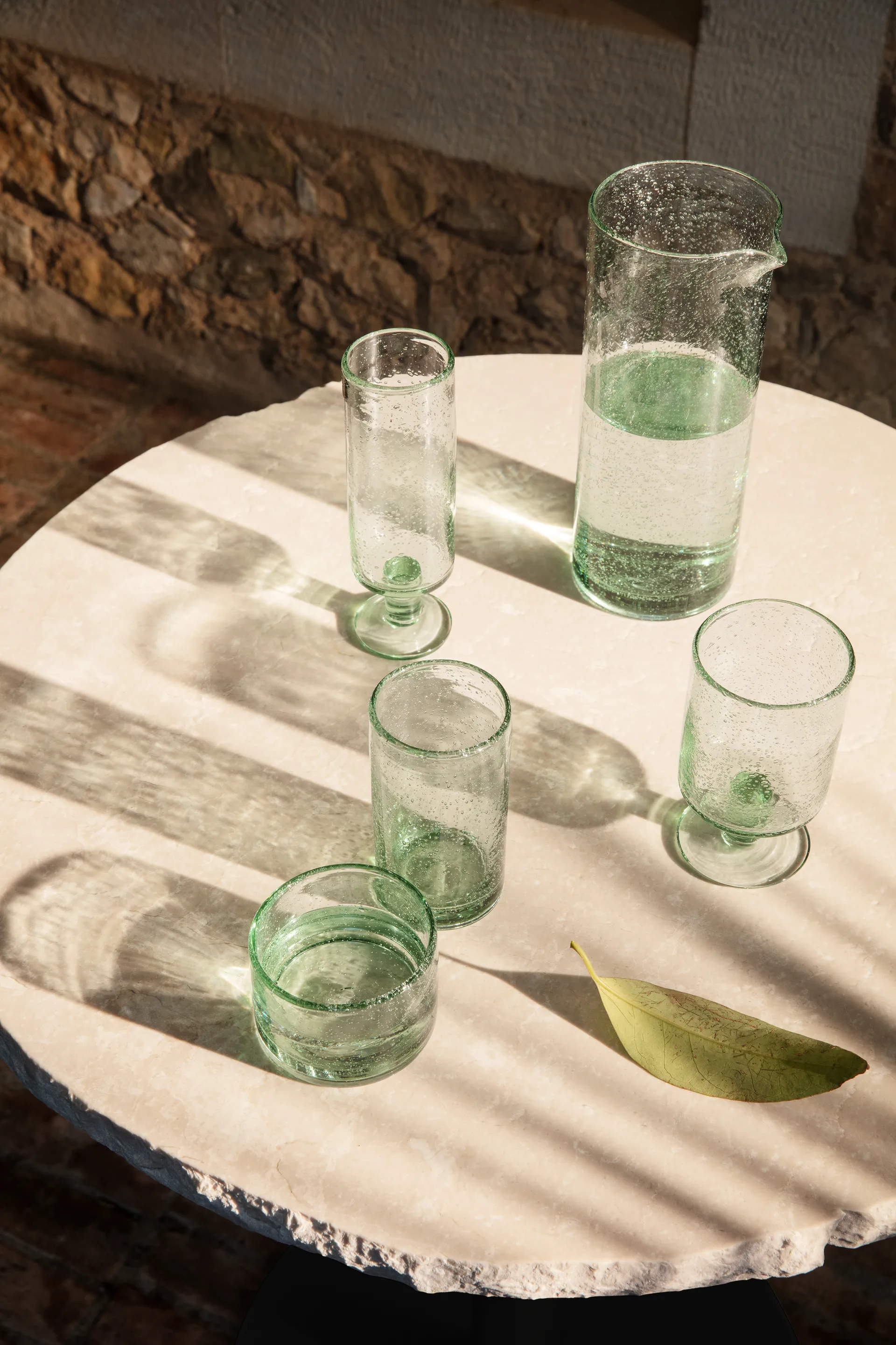 Oli vannglass høyt 22 cl, Recycled clear Ferm Living