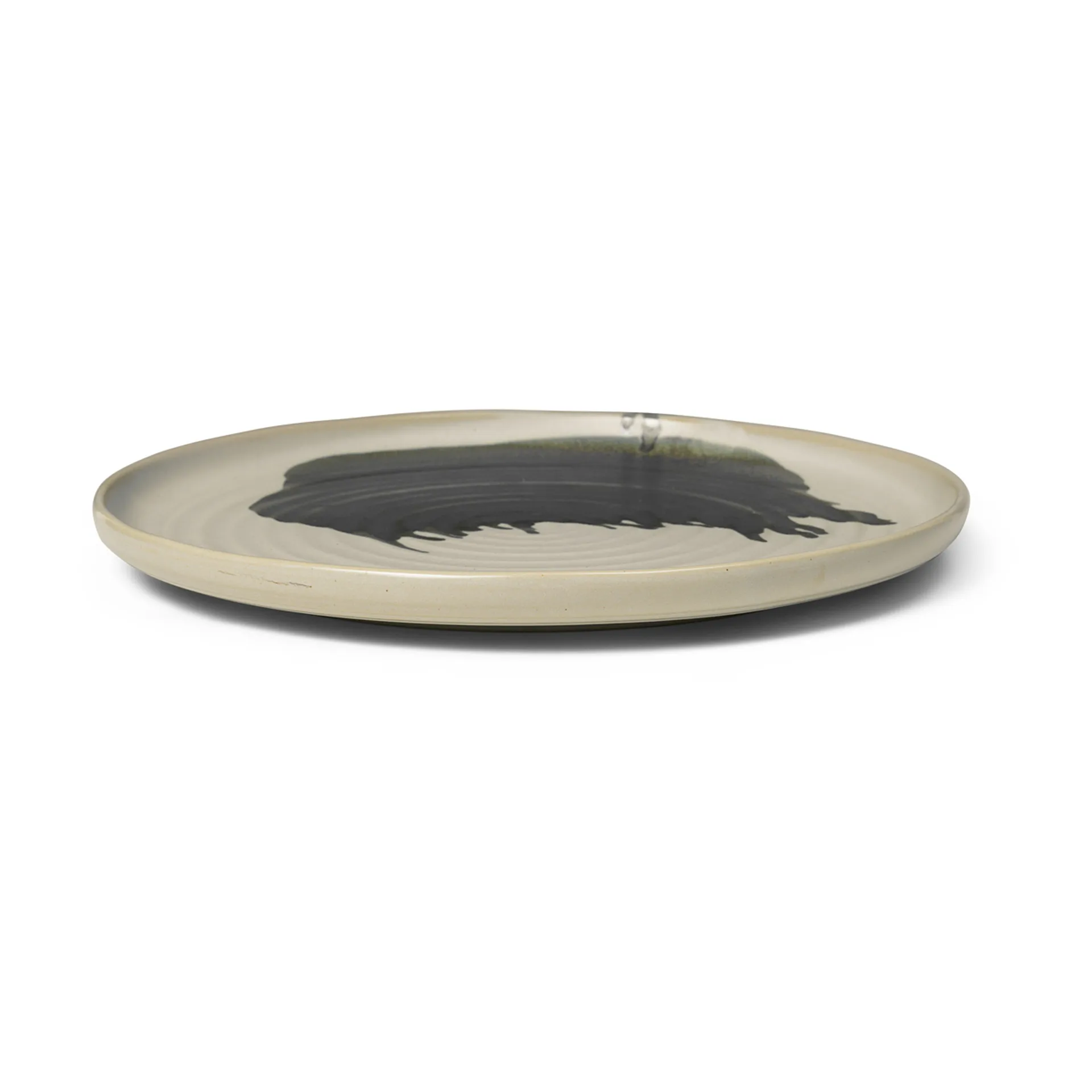 Omhu Centerpiece serveringsfat Ø 36 cm, off white-charcoal Ferm Living