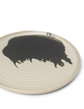 Omhu Centerpiece serveringsfat Ø 36 cm - off white-charcoal - Ferm Living