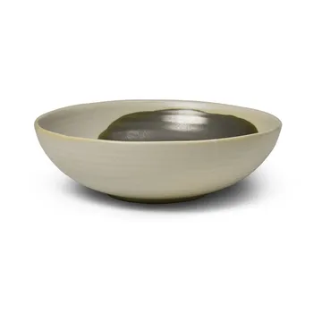 Omhu skål large Ø 28 cm - off white-charcoal - Ferm Living