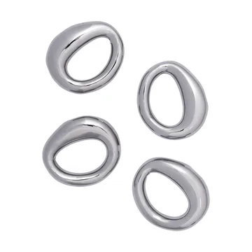Orrith serviettring 4-pk - Silver - Ferm Living