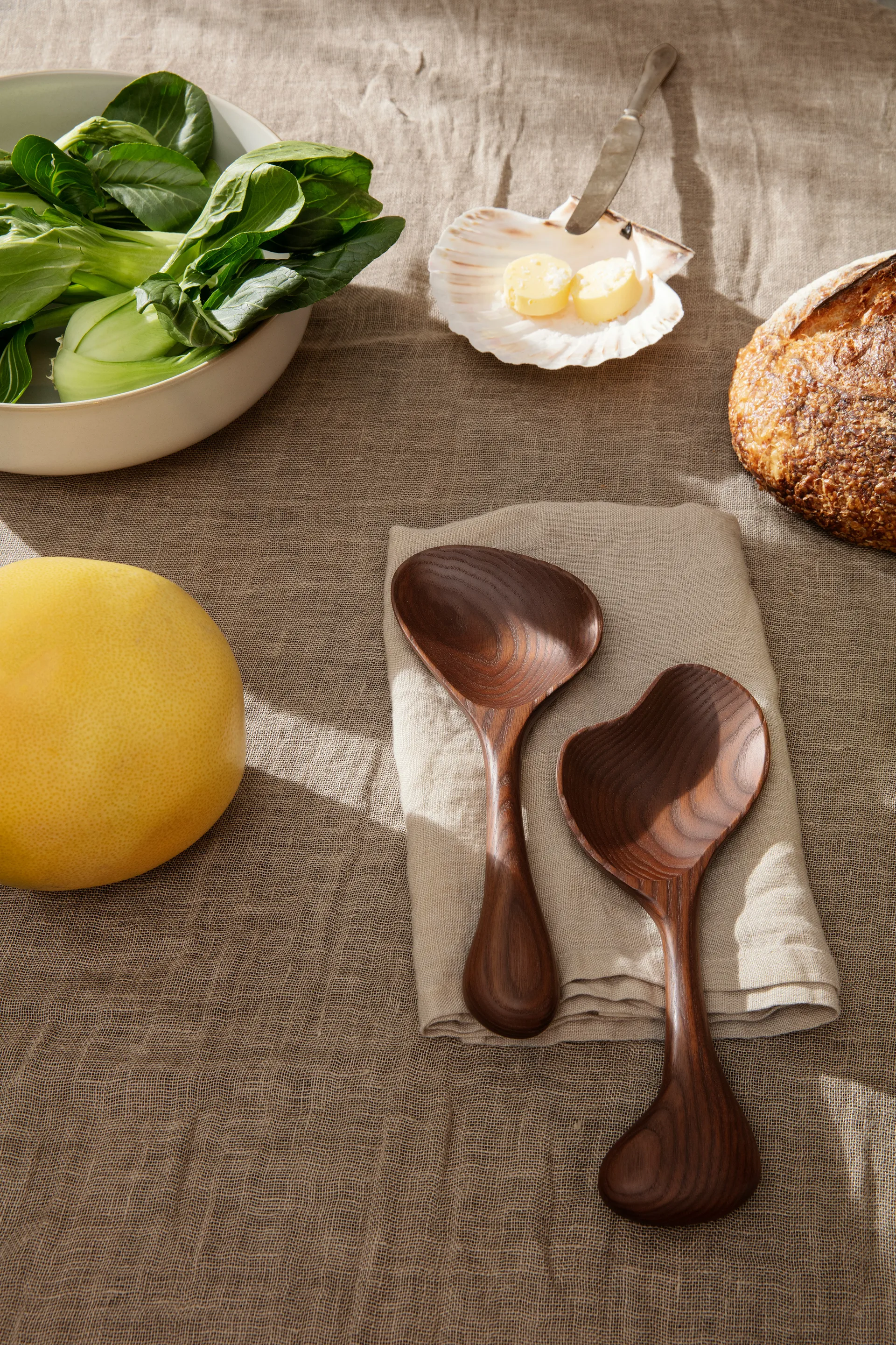 Os salatbestikk 2 deler, Dark brown Ferm Living