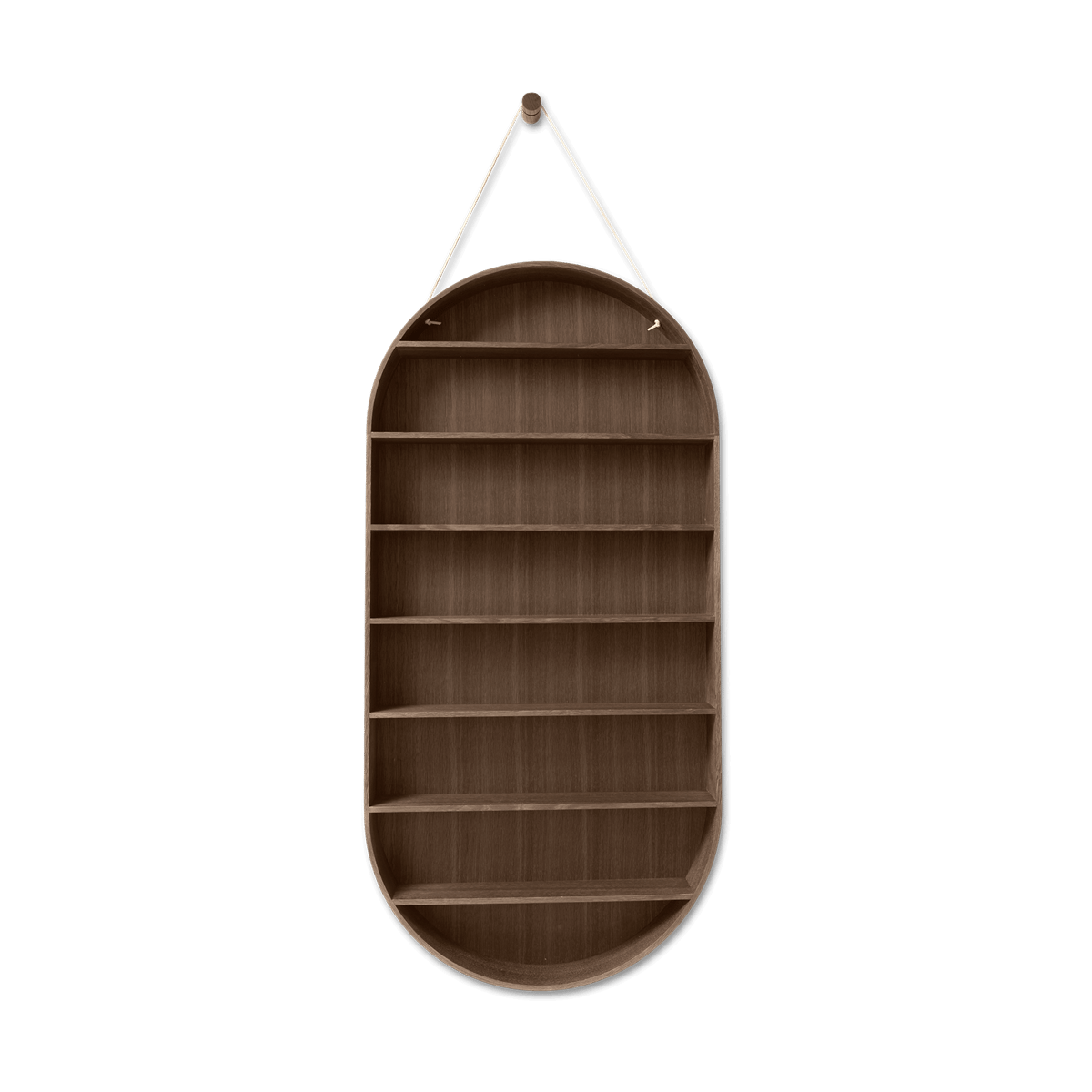 Ferm Living, Oval Dorm Hylle - Smoked Oak