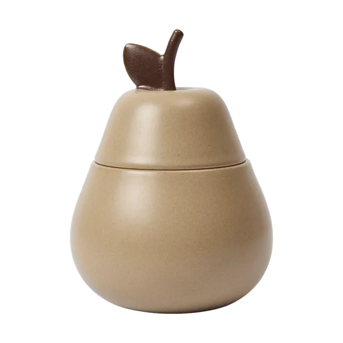 Pear keramikkskål med lokk - Cashmere - Ferm Living