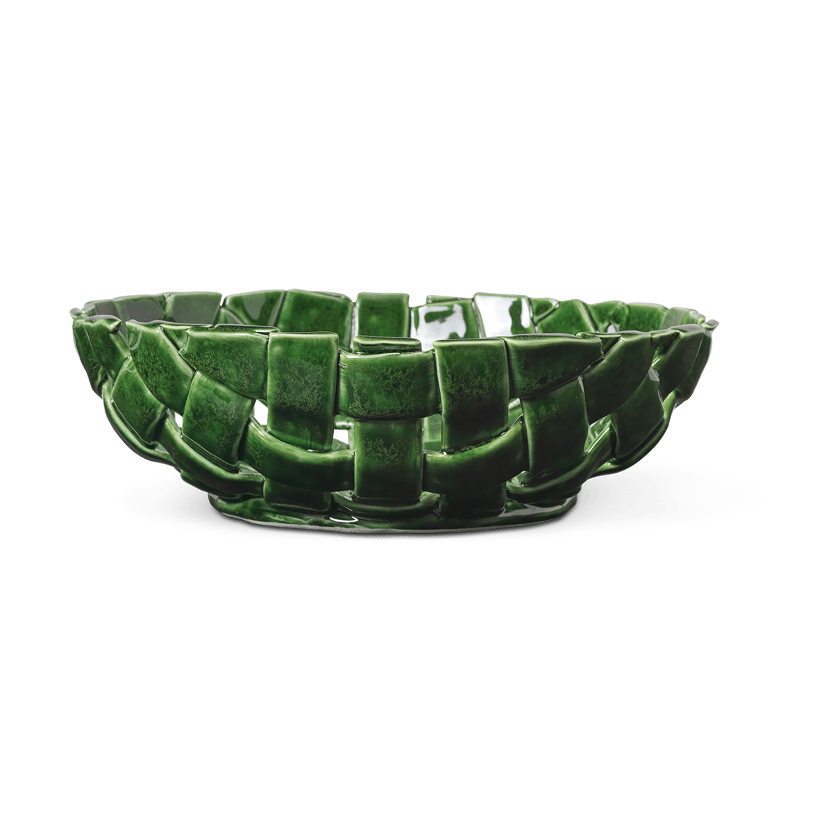 Ferm Living Plait skål Ø30 cm Emerald green