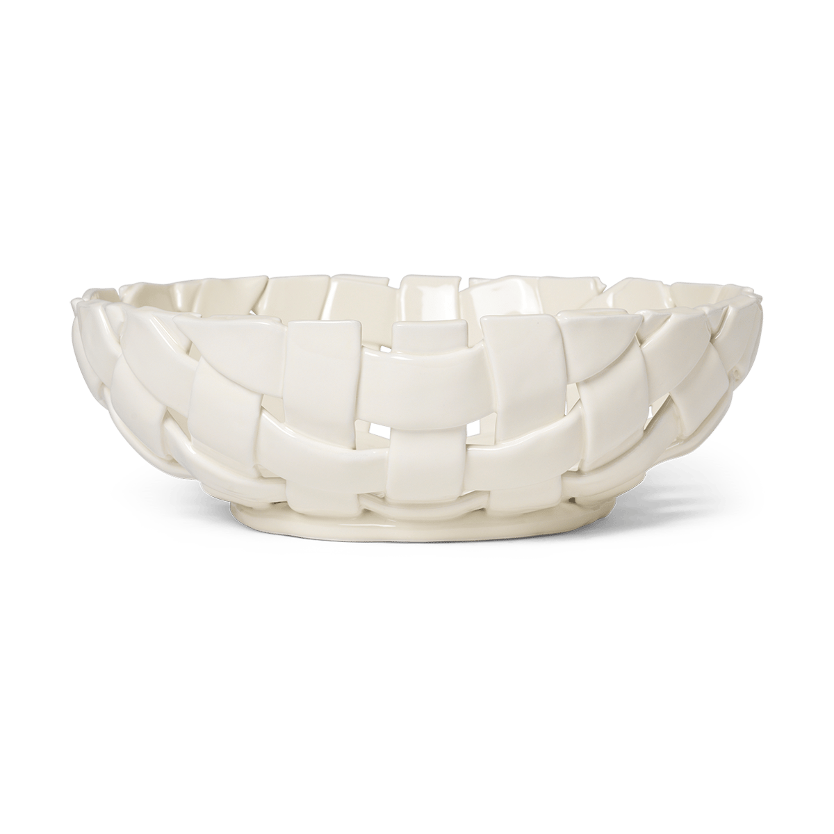 Ferm Living Plait skål Ø30 cm Off white