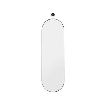 Poise oval speil - svart - Ferm Living