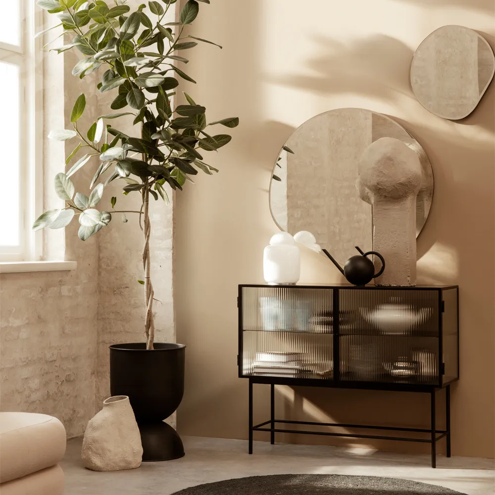 Pond speil, Dark chrome, xl Ferm Living