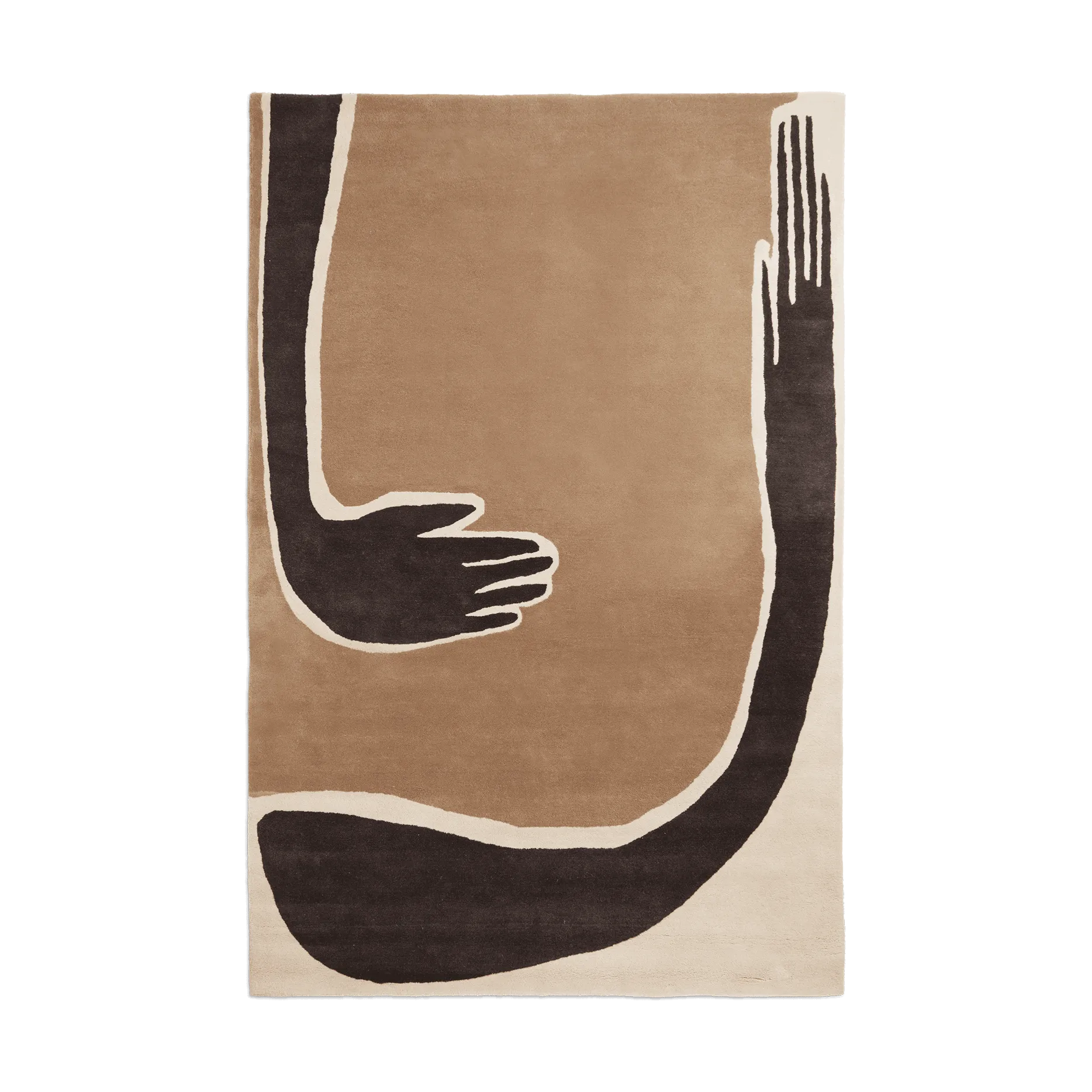 Pose teppe, Coffee-off white, 200x300 cm Ferm Living
