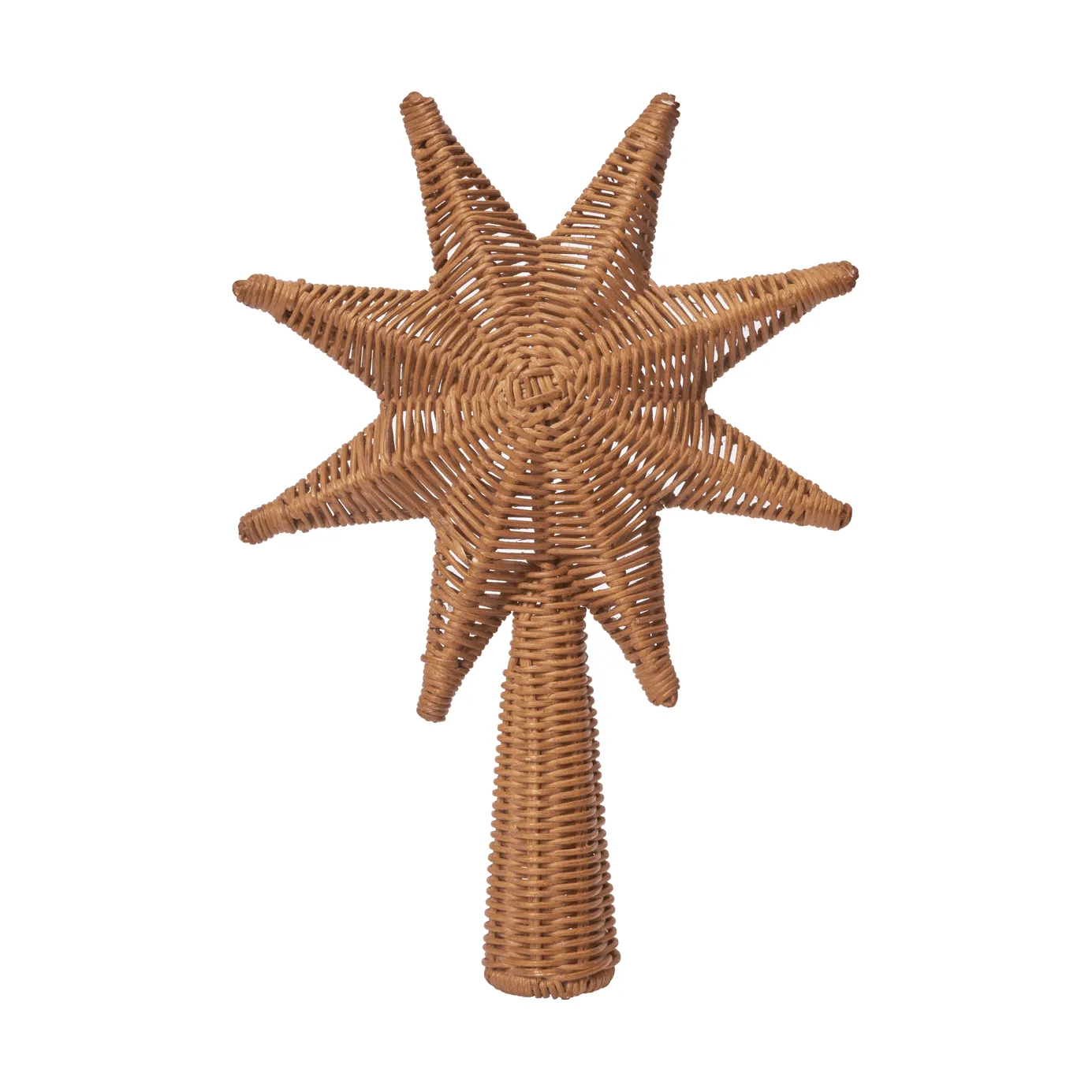 Rattan christmas tree top star juletrestjerne, Natural, 29,5 cm Ferm Living