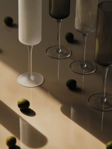 Ripple Champagne flutes champagneglass 15 cl 2-pakning - Frosted - Ferm Living
