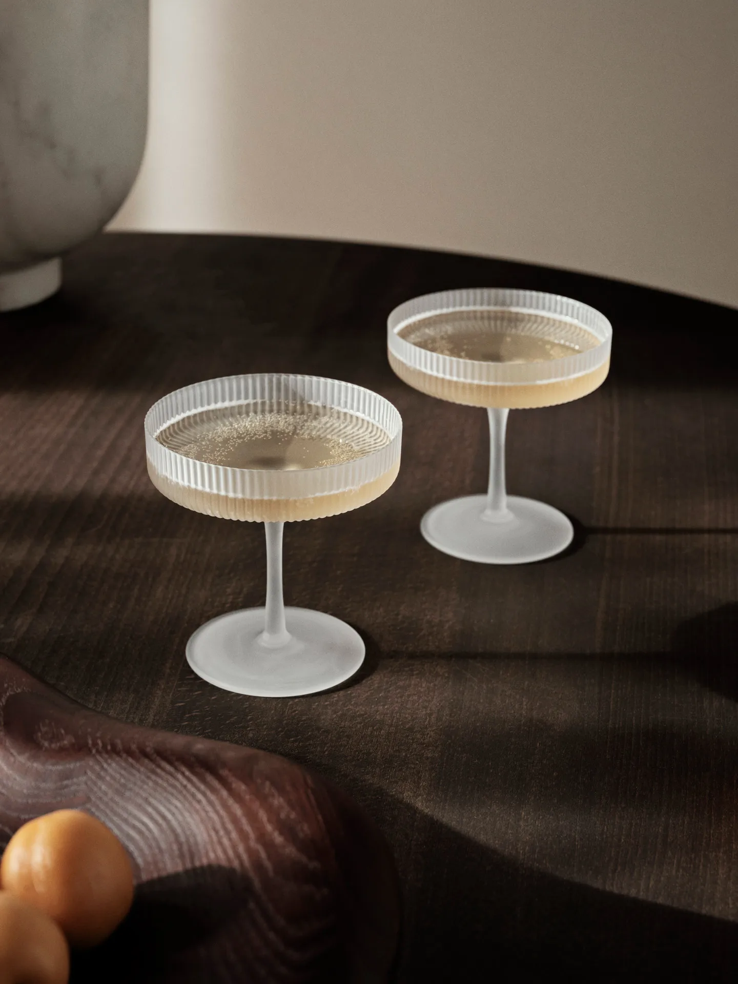 Ripple champagneglass 2-pakning, Frosted Ferm Living