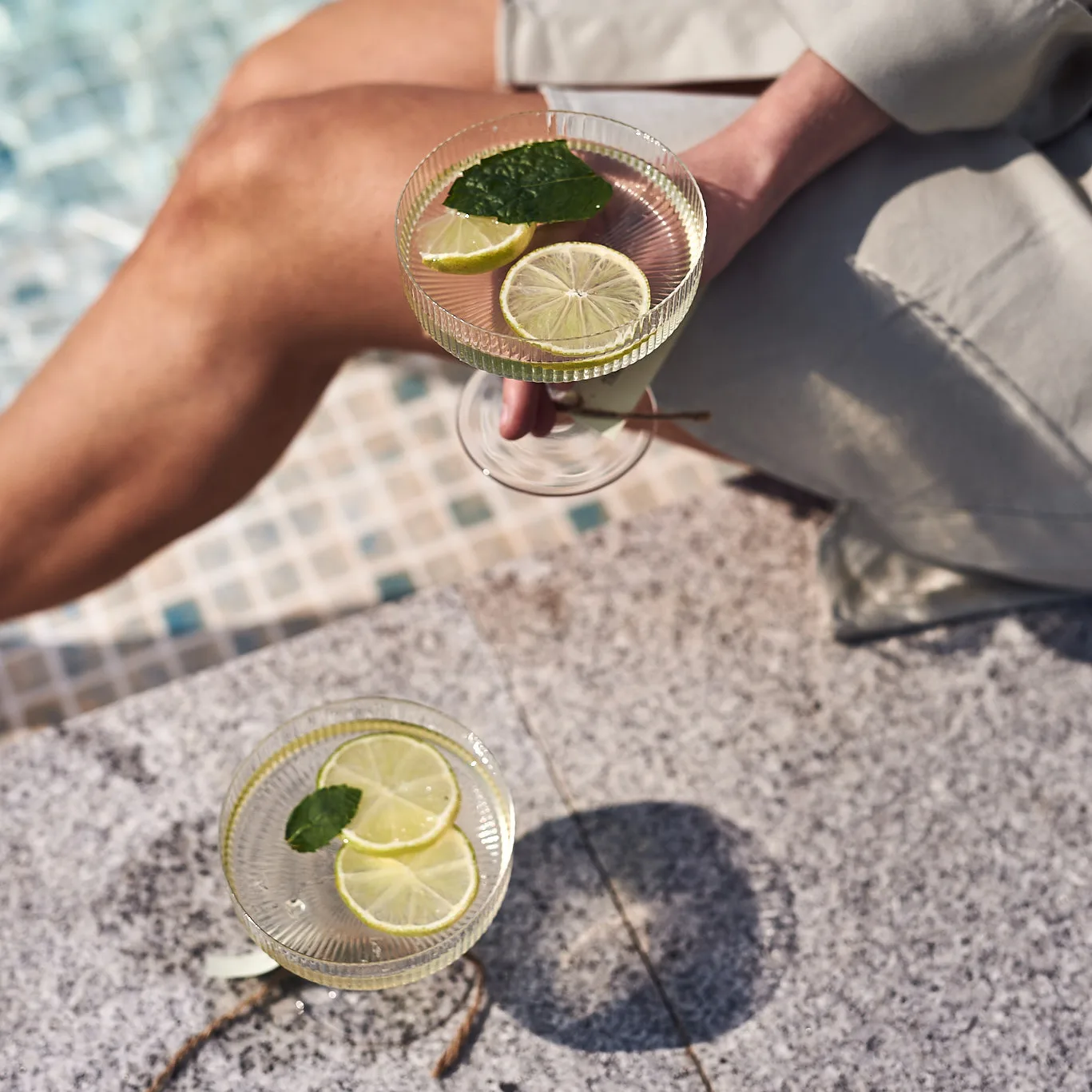 Ripple champagneglass 2-pakning, klar Ferm Living