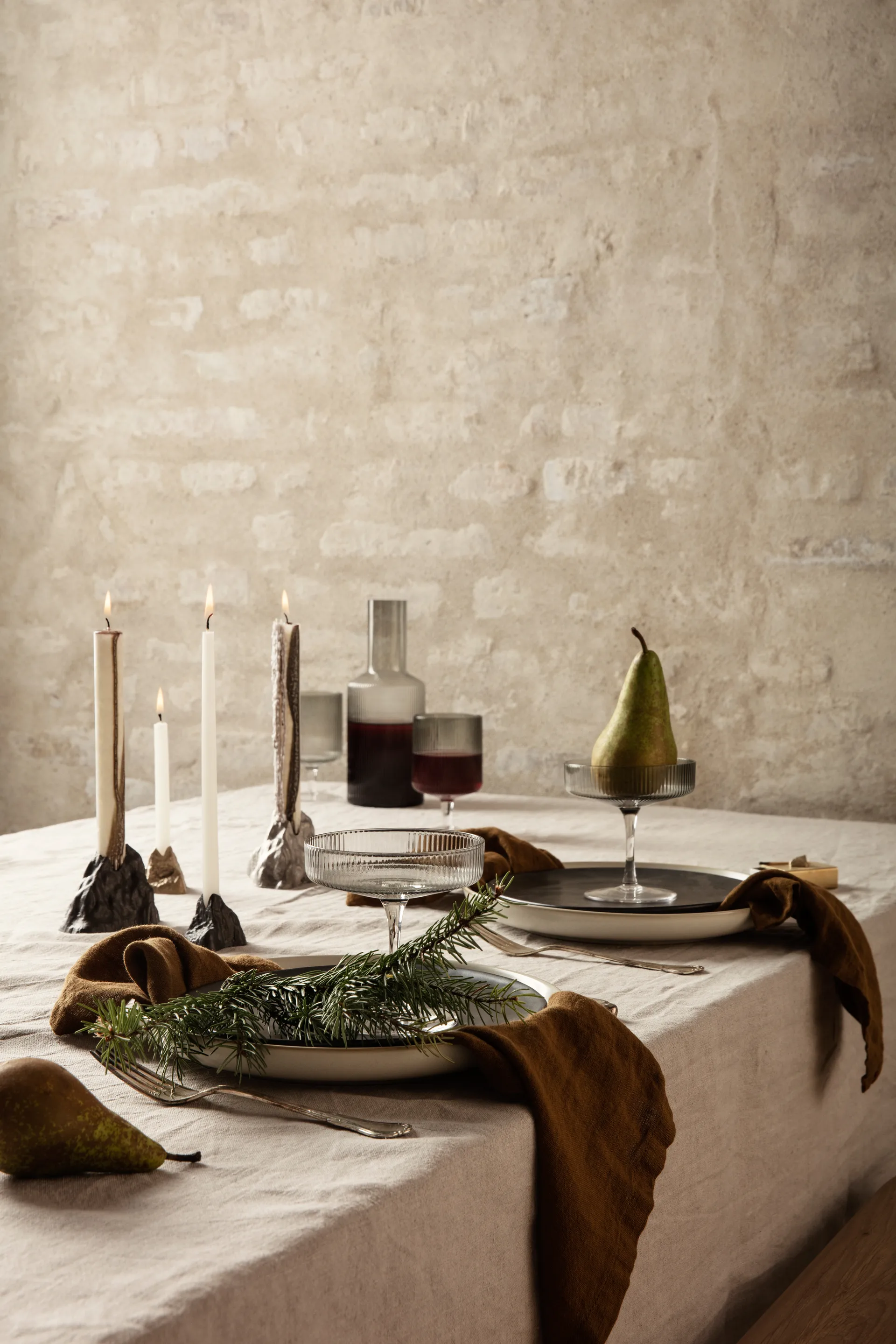 Ripple champagneglass 2-pakning, klar Ferm Living