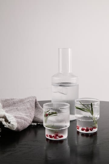 Ripple glass 4-pakn. - klar - ferm LIVING