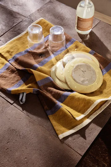 Ripple glass 4-pakning - klar - Ferm Living