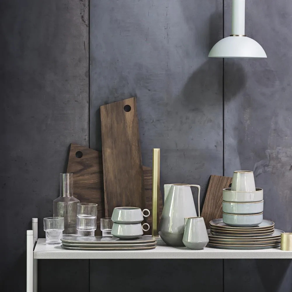 Ripple glass 4-pakning, klar Ferm Living