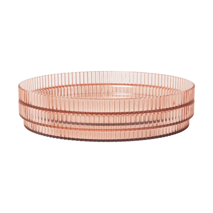 Ripple kids tallerken, Blush, 2-pakning Ferm Living