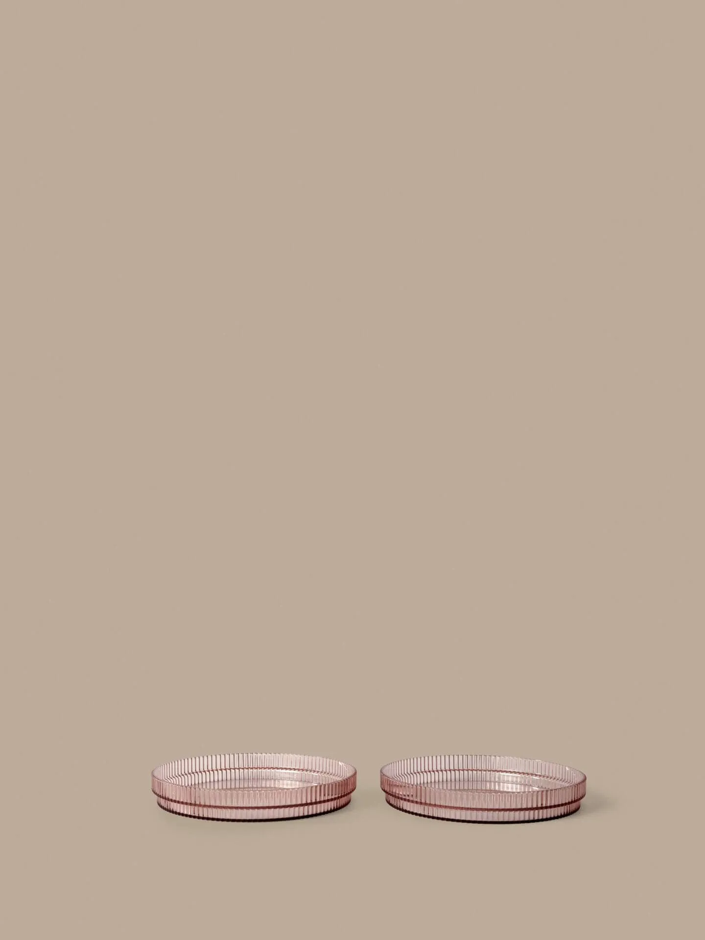 Ripple kids tallerken, Blush, 2-pakning Ferm Living