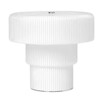 Ripple portabel bordlampe - White (hvit), 16,5 cm - Ferm Living