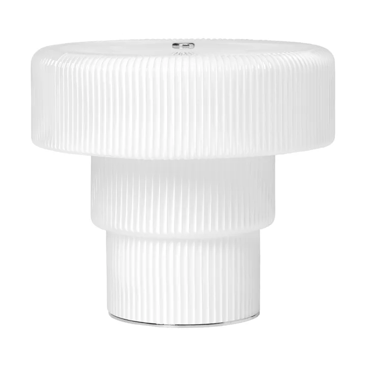 Ripple portabel bordlampe - White (hvit), 16,5 cm - Ferm Living