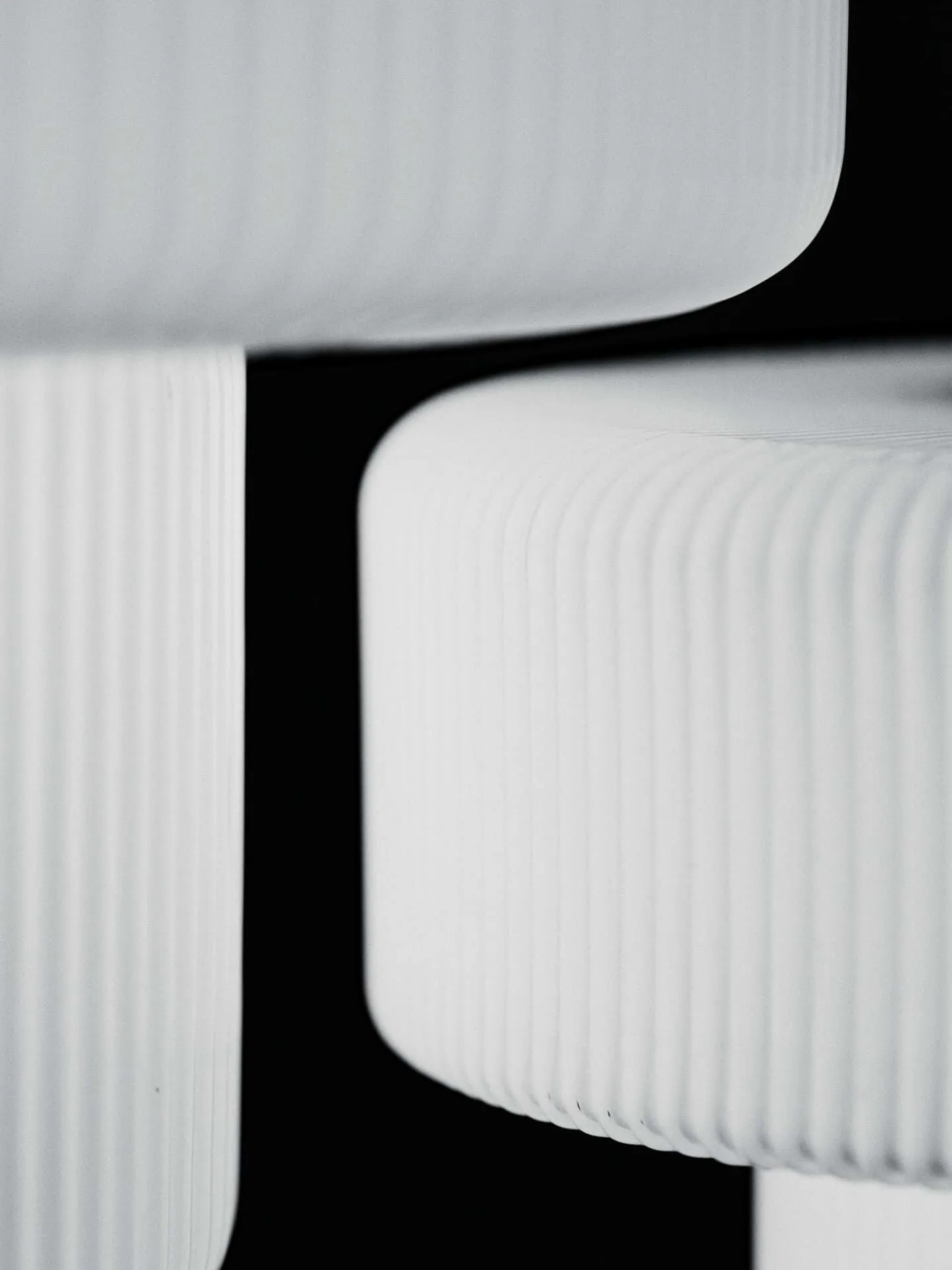 Ripple portabel bordlampe, White (hvit), 16,5 cm Ferm Living