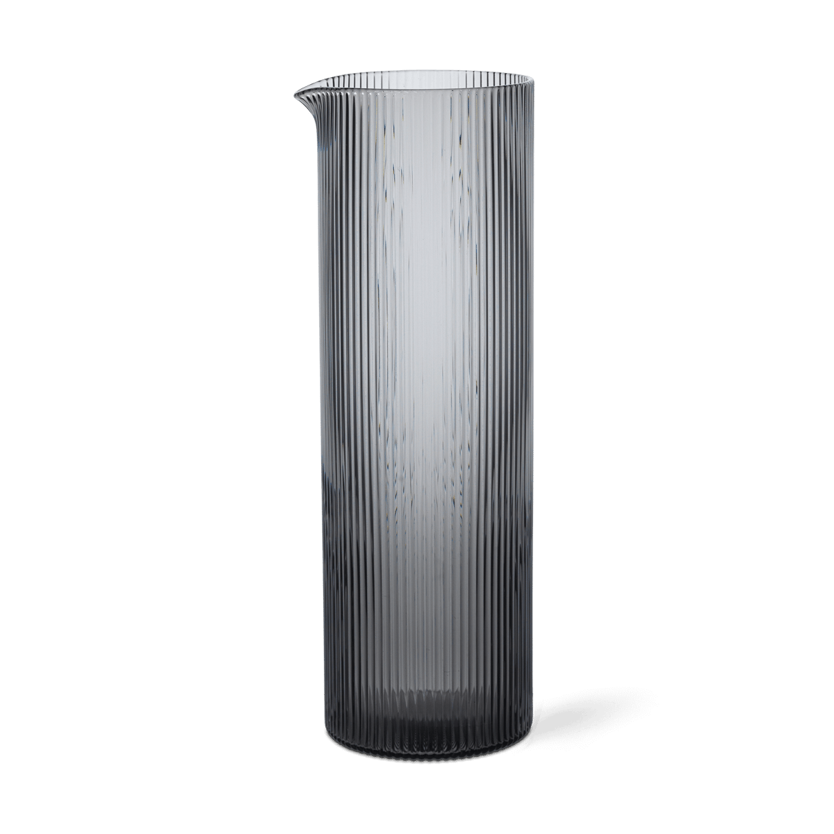 Ferm Living, Ripple Vannkanne - Smoked Grey
