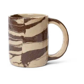 Ryu krus høy 30 cl - Sand-brown - Ferm Living