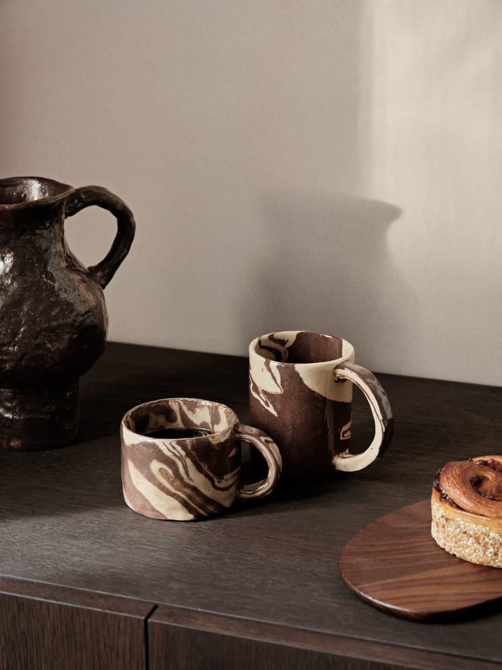 Ryu krus høy 30 cl, Sand-brown Ferm Living