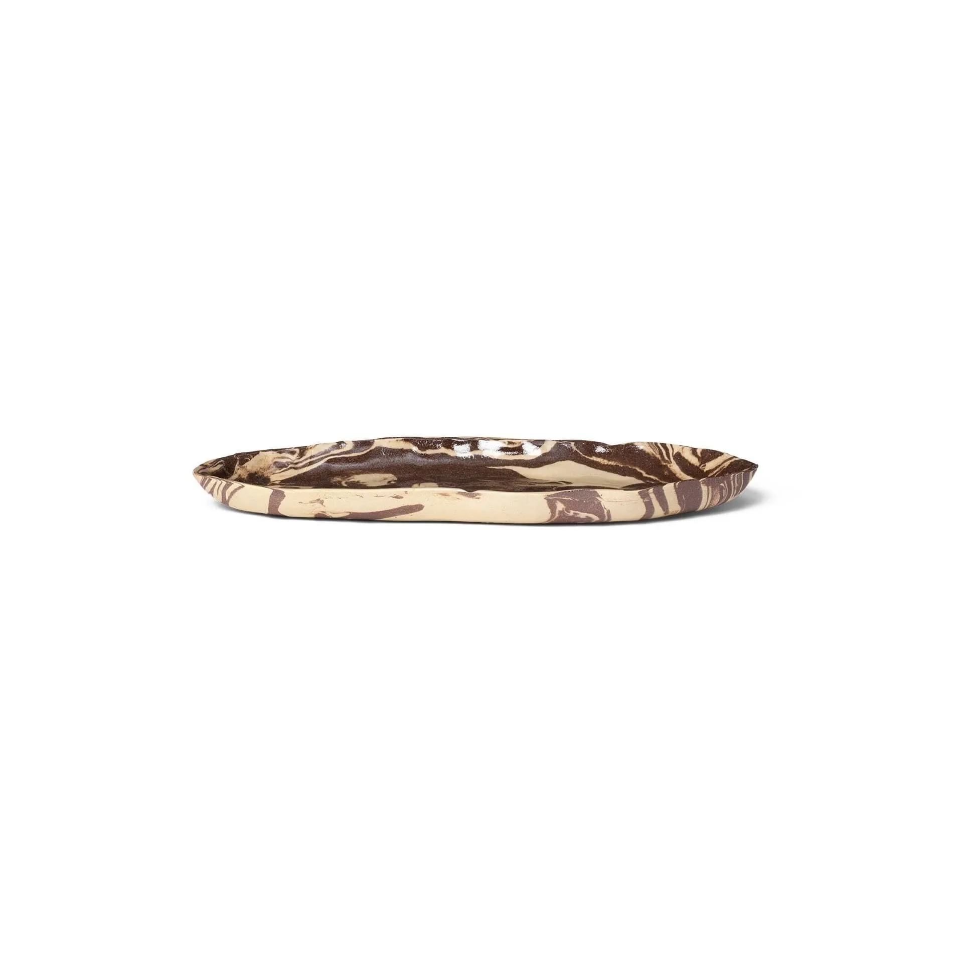 Ryu tallerken 37 cm, Sand-brun Ferm Living