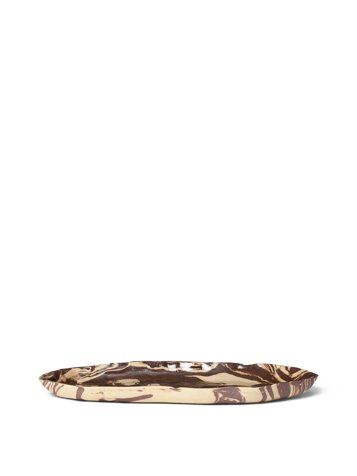 Ryu tallerken 37 cm, Sand-brun Ferm Living