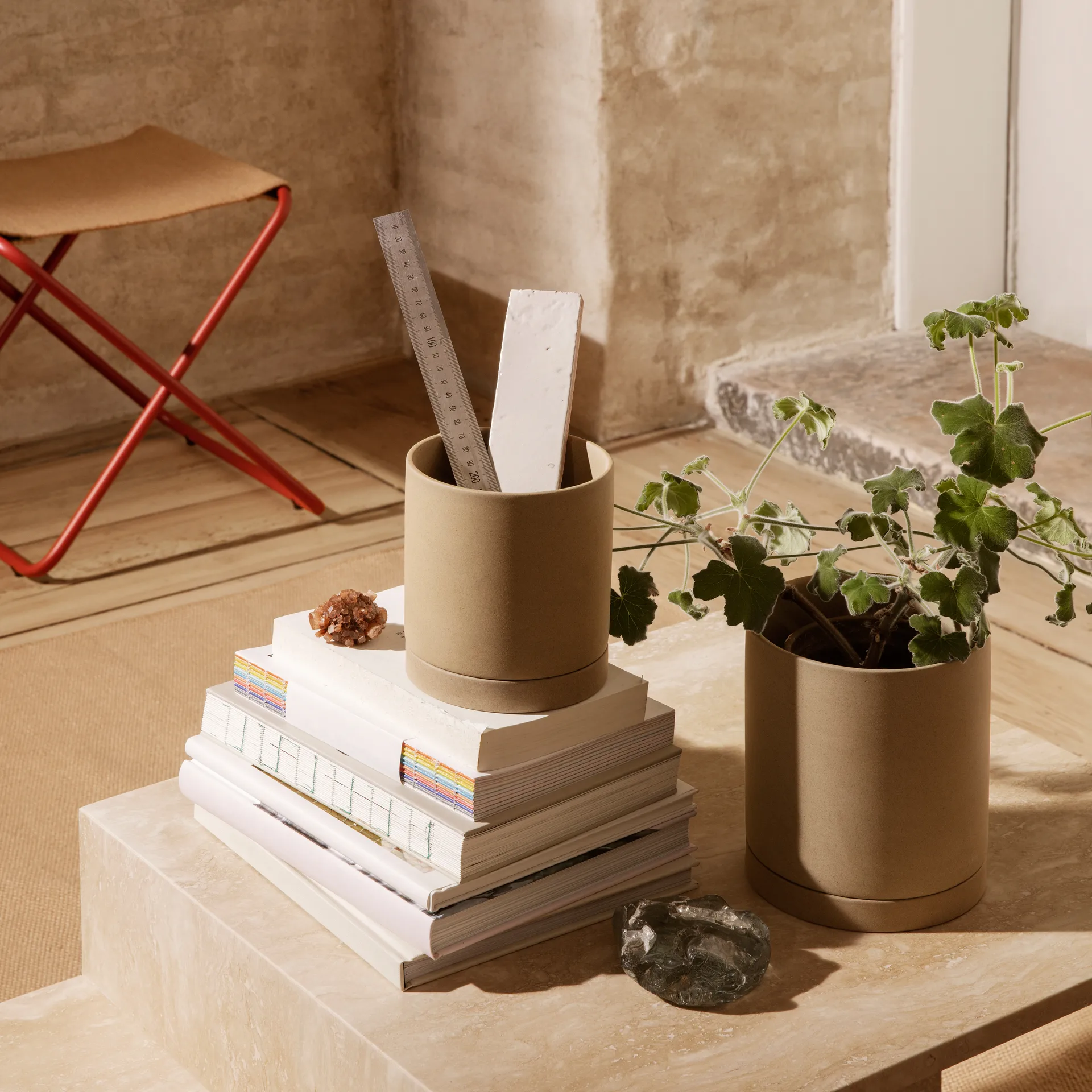 Sekki blomsterpotte large Ø15.7 cm, Sand Ferm Living