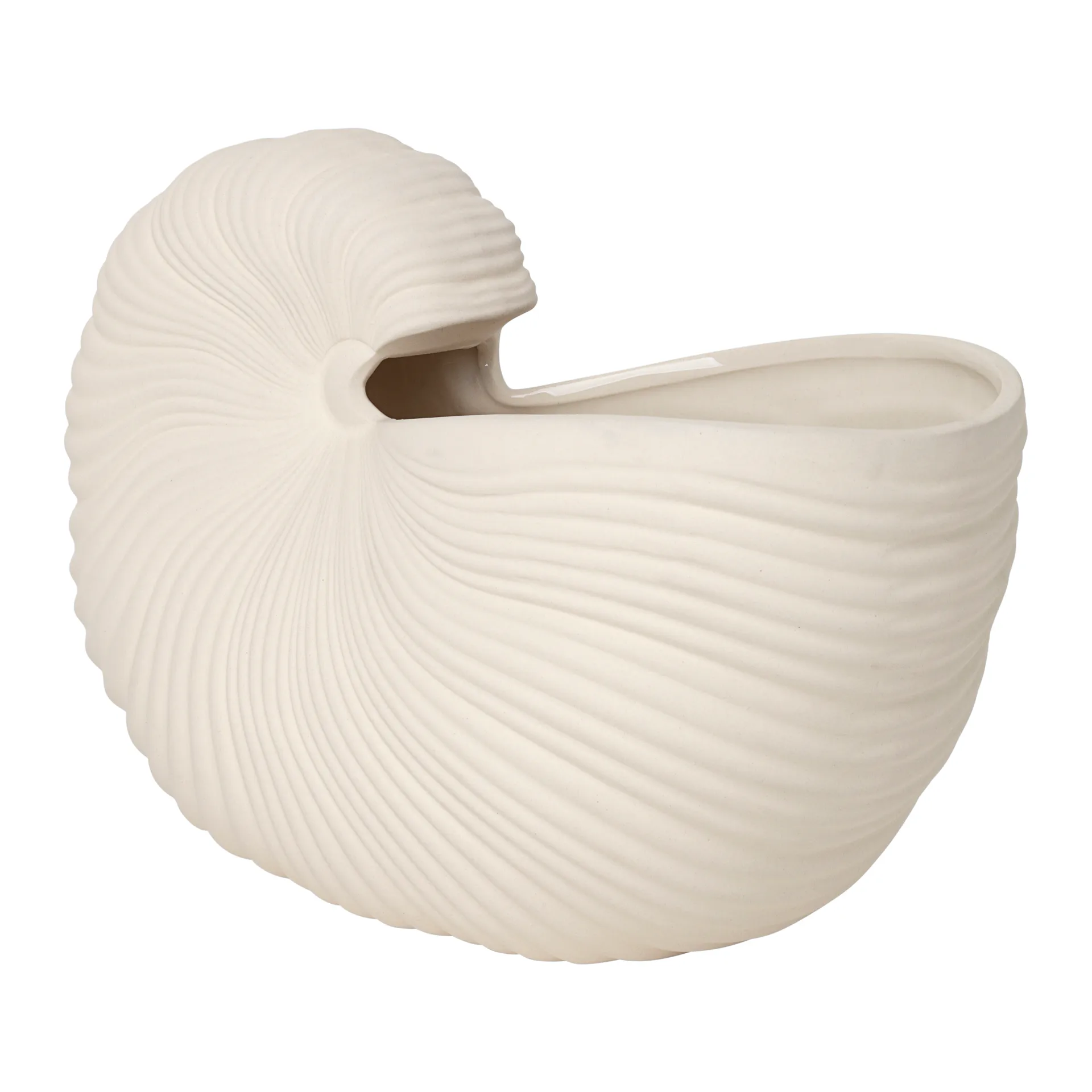 Ferm Living Shell krukke Off white, 31x15x21 cm